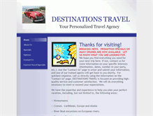 Tablet Screenshot of destinationstravel.org